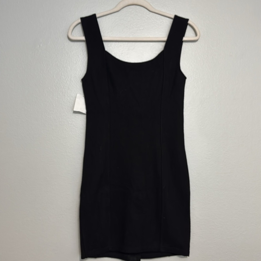BB Dakota by Steve Madden Eyelets Up Here Black Mini Dress - Picture 7 of 7